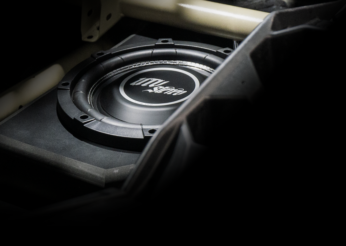 Can-Am® X3 Low Profile Front Passenger Side 10” Sub Box Enclosure – Unloaded | UTVS-X3-ENC-LP-FPASS UTV Stereo