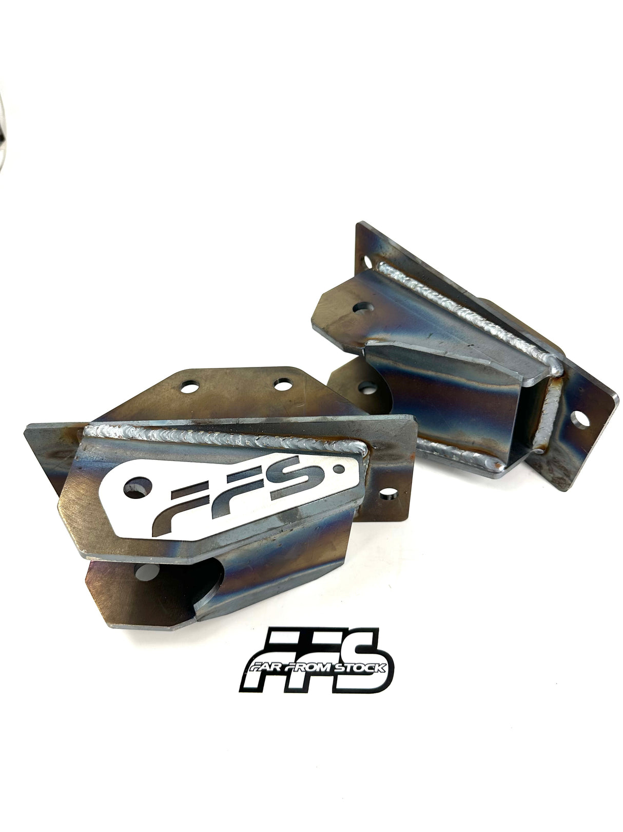 72-93 1st Gen Dodge Ram Bolt On FFS Frame End Traction Bar/Chassis Link Bracket (Pair) Far From Stock