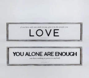You Are Enough Sign KB Decor & More