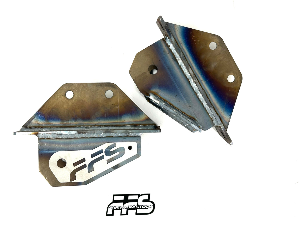 72-93 1st Gen Dodge Ram Bolt On FFS Frame End Traction Bar/Chassis Link Bracket (Pair) Far From Stock