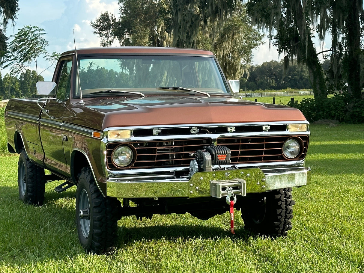 Engineered Vintage 'GOAT' winch bumper - 1967-1979 Ford F-Series Engineered Vintage LLC
