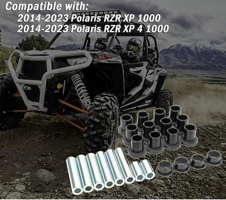 Heavy Duty A-Arm UHMW Control Arms Bushing Kit Replacement for 2014+ Polaris RZR XP 1000, 2014+ Polaris RZR XP 4 1000, Replace AAB-P-RZR1K-001 AAB-P-RZR1K-002 CT-02