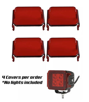 (4) Pieces Red LED Pod Cover GGLighting
