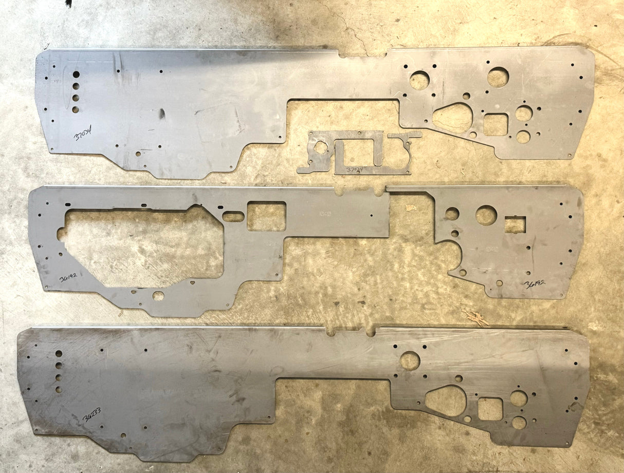 72-93 Dodge  Firewall Plate 1 Piece Smooth Wire Tuck Far From Stock