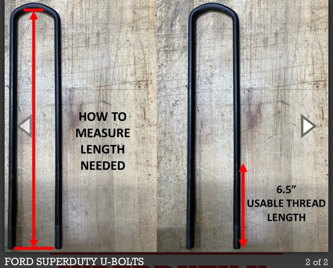 Ford Super Duty U-Bolts