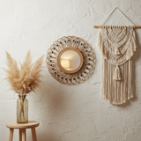 Boho Rattan Mirror KB Decor & More