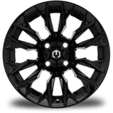 MODZ® Falcon 14x7 Glossy Black Golf Cart Wheel