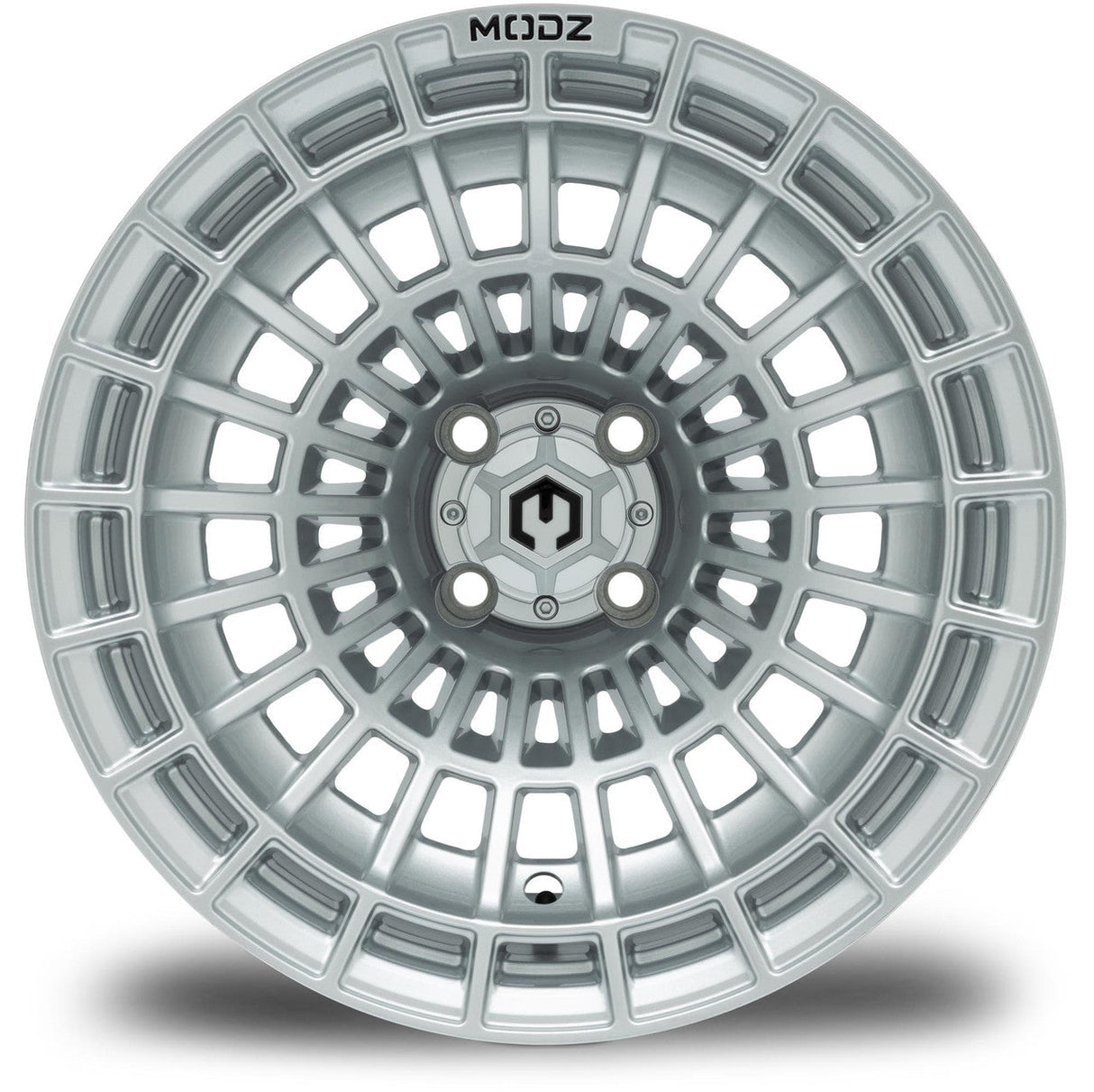 MODZ® Felon 15x10 Silver Golf Cart Wheel