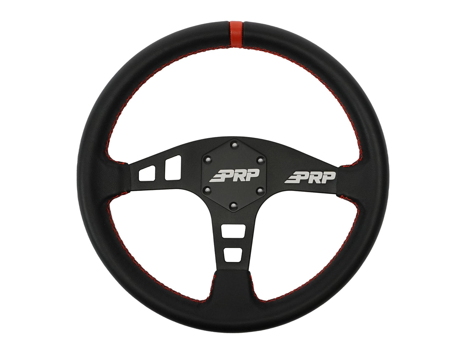 Flat Leather Steering Wheel by PRP