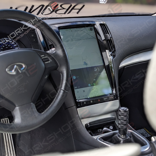 Infiniti G37 2007-2013 Workshop 12 Tesla-Style Screen Workshop 12