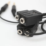 General Aviation Pilot Headset Extension Splitter Cable