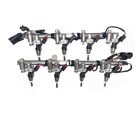 2014-2024 LT1 6.2 and 6.6 Truck Rails with Fuel Injectors 12687709 Fuel Injector Connection