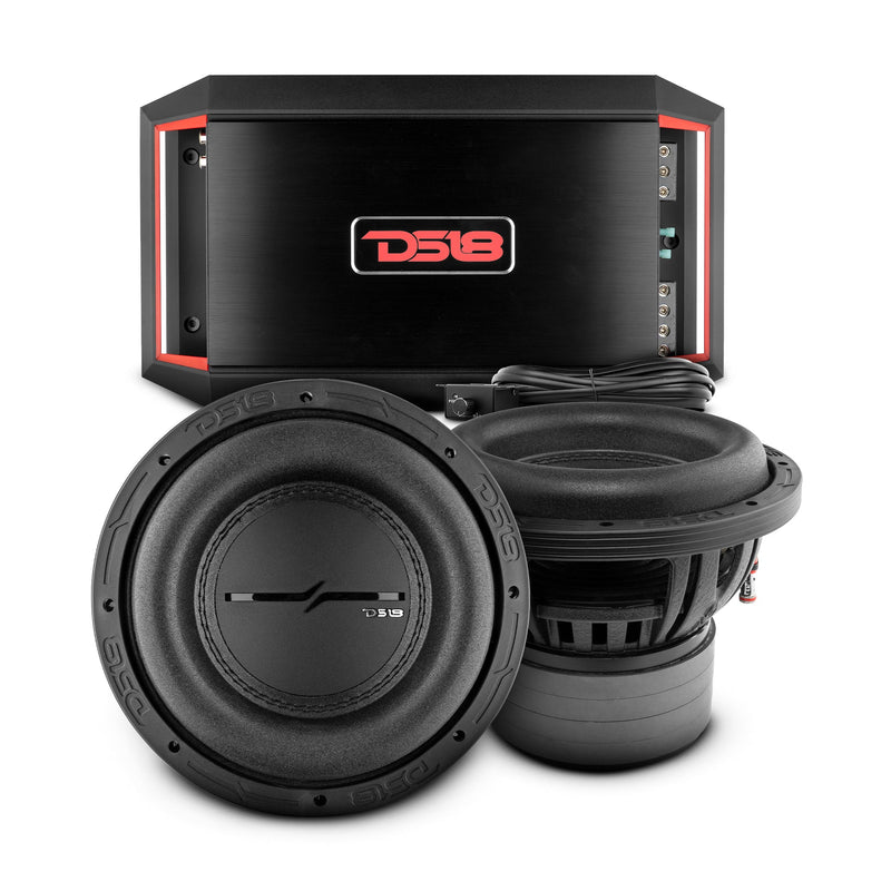 Bass Package - Pair of 8" Subwoofer ZXI8.2D and Amplifier GEN-X1800.1D