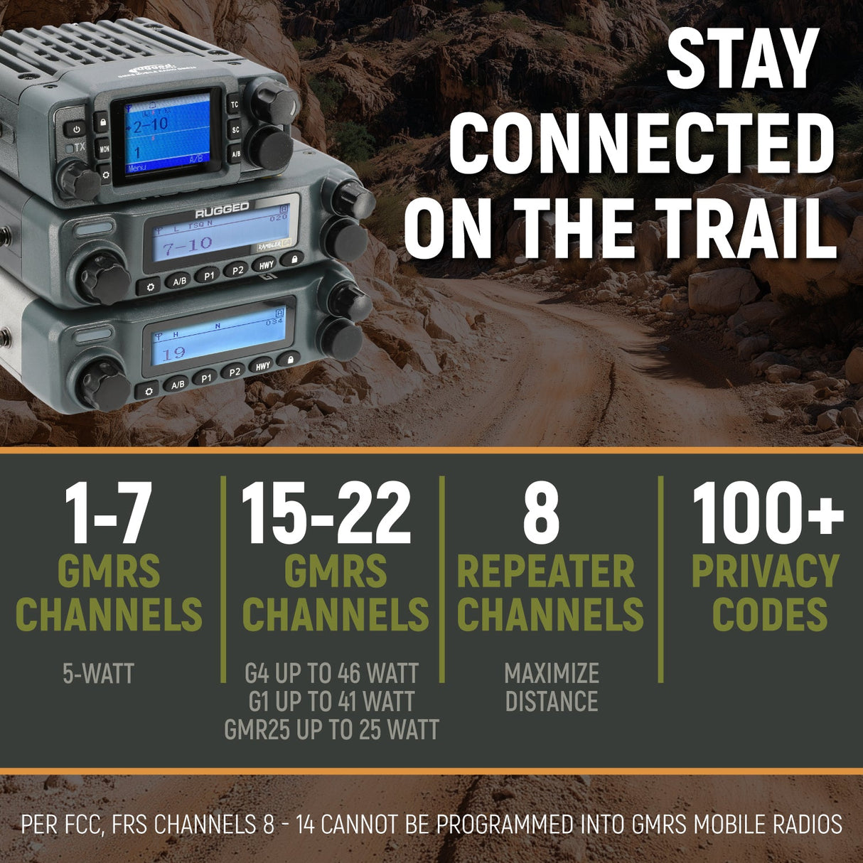 ULTIMATE GMRS Mobile Radio Kit for Jeep Wrangler JK