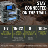 ULTIMATE GMRS Mobile Radio Kit for Jeep Wrangler JL and Gladiator JT