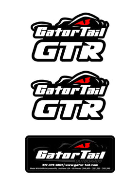2 GTR Decals (1 Patent Decal included) GatorTail