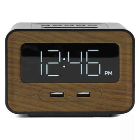 Lumoday Dual USB Alarm Clock TekShack