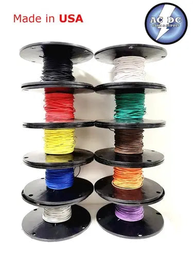 1000' TOTAL AUTOMOTIVE WIRE 10 AWG HIGH TEMP GXL STRANDED WIRE 10 COLORS 100 FT EA AC/DC WIRE AND SUPPLY