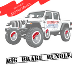 American Made 4 Wheel Moab Direct Fit Billet Aluminum Big Brake Bundle. A434-1011R-BBB