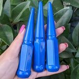24 Pc 14x1.5 Spike Lug Nuts 4.5" Tall - Powder Coated - Various Colors