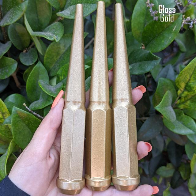 1 Pc 14x1.5 Spike Lug Nuts 6" Tall - Powder Coated - Various Colors