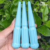 32 Pc 14x1.5 7-Spline Spike Lug Nuts 4.5" Tall - Powder Coated + Key Socket