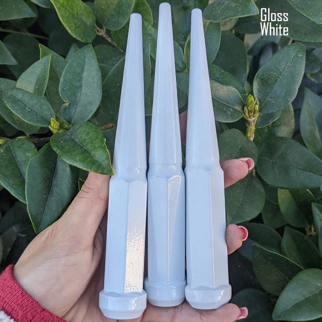 1 Pc 14x1.5 Spike Lug Nuts 6" Tall - Powder Coated - Various Colors