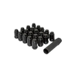 Gorilla 6 Lug 14-1.50 ET Spline Short Truck Lug Nuts Black