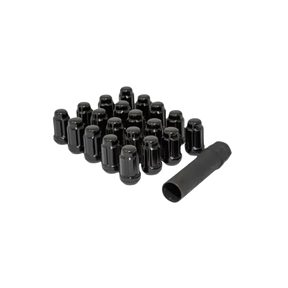 Gorilla 6 Lug 14-1.50 ET Spline Short Truck Lug Nuts Black