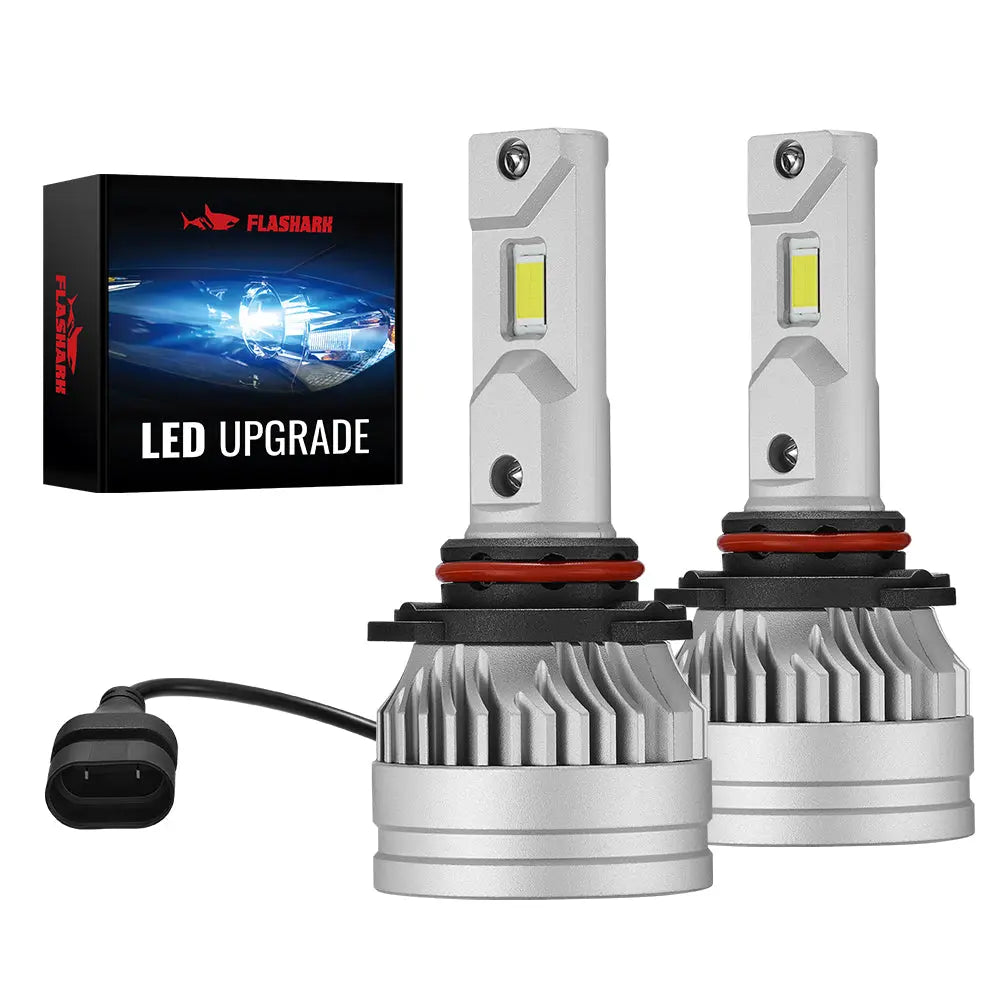 H11 9005 150W 6500K 28000LM White IP67 LED Headlight Bulbs 2 Pairs Flashark