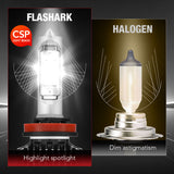 H11 9005 240W 6500K 14000LM White IP68 LED Headlight Bulbs 2Pcs Flashark