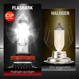 H11 9005 240W 6500K 14000LM White IP68 LED Headlight Bulbs 2Pcs