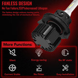 H13/9008 LED Headlight Bulbs 100W 6000K ‎‎14000LM White Dual-function 2Pcs for Chevrolet/Ford/GMC//BMV/Dodge/Honda/Nissan/Jeep Flashark