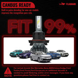 H13/9008 LED Headlight Bulbs 120W 6000K ‎‎14000LM White Dual-function 2Pcs for Chevrolet/Ford/GMC//BMV/Dodge/Honda/Nissan/Jeep