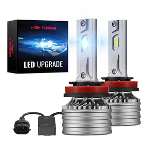 X4i H11/H8/H9 110W 6500K 28000LM White IP67 LED Headlight Bulbs 2Pcs Flashark