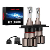 L2 H4/9003/HB2 100W 6000K 24000LM White IP68 LED Headlight Bulbs 2Pcs
