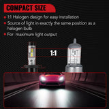 X2 H4/9003/HB2 100W 6500K 18000LM White IP67 LED Headlight Bulbs 2Pcs Flashark