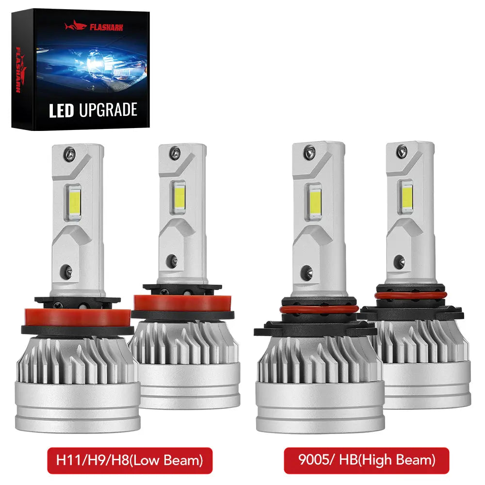 H11 9005 150W 6500K 28000LM White IP67 LED Headlight Bulbs 2 Pairs