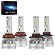 H11 9005 150W 6500K 28000LM White IP67 LED Headlight Bulbs 2 Pairs Flashark