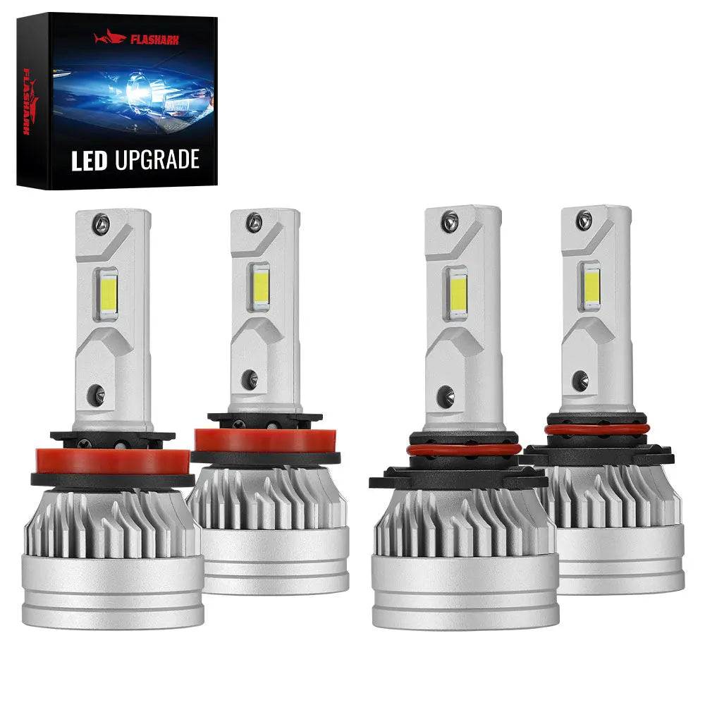 H11 9005 150W 6500K 28000LM White IP67 LED Headlight Bulbs 2 Pairs