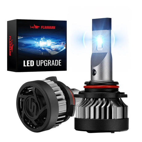 X2 9006/HB4 150W 6500K White IP67 LED Headlight Bulbs 2Pcs Flashark