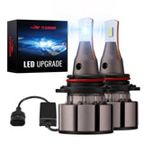 L2 9006/HB4 60W 6000K 18000LM White IP67 LED Headlight Bulbs 2Pcs Flashark