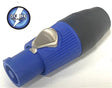 HUBBELL Inline Connector, 25 Amp, Power IN, BLUE AC/DC WIRE AND SUPPLY