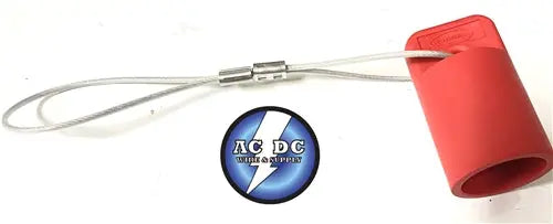 Female Device Cap, For 300/400A 600V AC/DC, Single Conductor Series 16 Cam lock. RED AC/DC WIRE AND SUPPLY