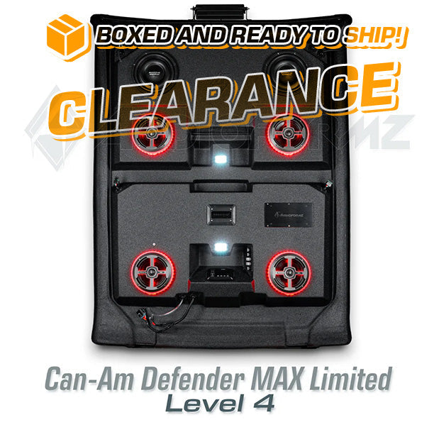2016-2025 Can-Am Defender MAX Limited/Cab LEVEL 4 Stereo Tops (4-Door, HD7-HD10)