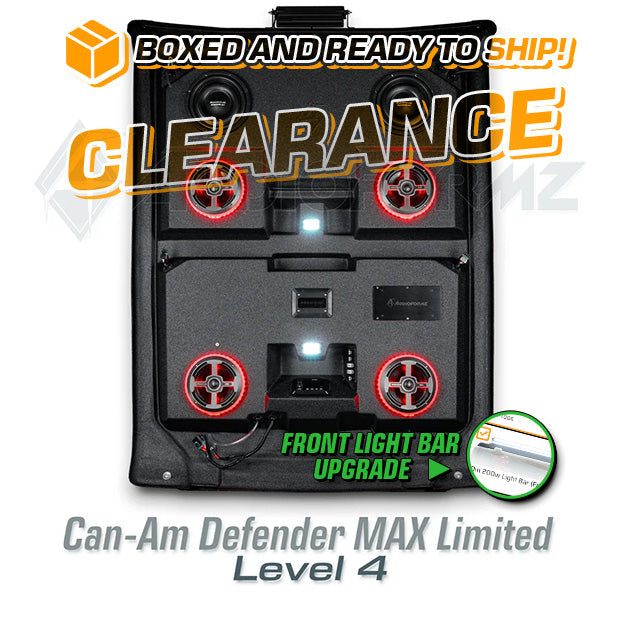 2016-2025 Can-Am Defender MAX Limited/Cab LEVEL 4 Stereo Tops (4-Door, HD7-HD10)