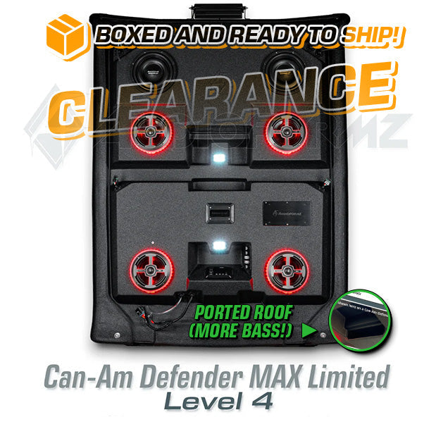 2016-2025 Can-Am Defender MAX Limited/Cab LEVEL 4 Stereo Tops (4-Door, HD7-HD10)