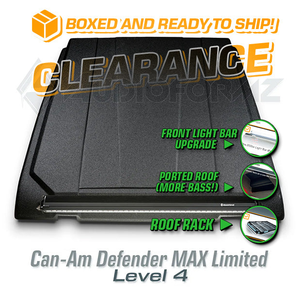 2016-2025 Can-Am Defender MAX Limited/Cab LEVEL 4 Stereo Top (4-Door, HD7-HD10) + Roof Rack
