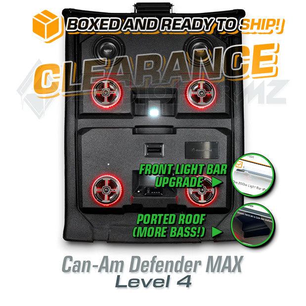 2016+ Can-Am Defender MAX LEVEL 4 Stereo Top (4-Door, HD7-HD10)