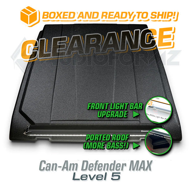 2016+ Can-Am Defender MAX LEVEL 5 Stereo Top Ported with Light Bar (4-Door, HD7-HD10)